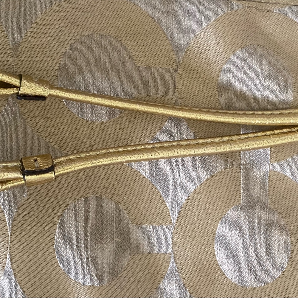 Coach Gold Patchwork Shoulder Bag - Picture 4 of 12